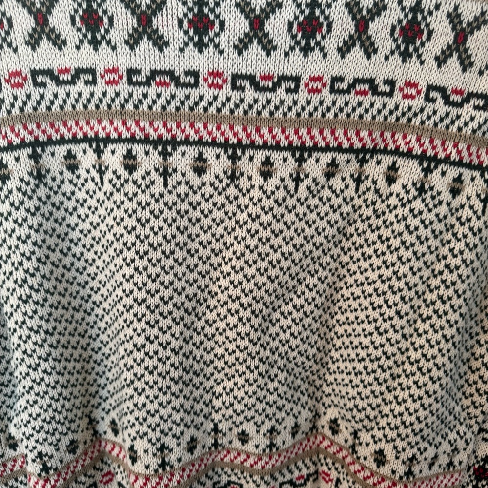 Cabin Creek Cream and Black Knit Sweater - Picture 3 of 3